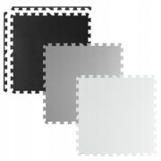 Salteluta de joaca 180 x 180 cm ricokids 7494 - gri - negru - alb  edeedi7494