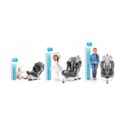 Scaun auto 0-36 kg cu isofix ricokids stigo - alb - gri edeedi7121