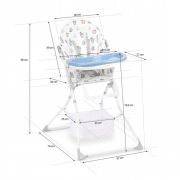 Scaun de masa ricokids eldo - alb - albastru edeedi7076