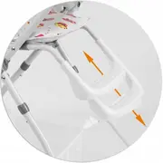 Scaun de masa ricokids eldo - alb - roz edeedi7077