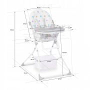 Scaun de masa ricokids eldo - gri - alb - stele edeedi7075
