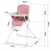 Scaun de masa ricokids nuco - roz edeedi7099