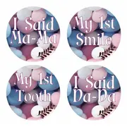Set 26 Stickere pentru fotografii aniversare My First Baby Milestone Stickers 20 cm - pentru fotografii copii / bebelusi