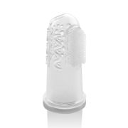Periuta de dinti din silicon pentru folosire pe deget, 2 bucati,  REER 79249