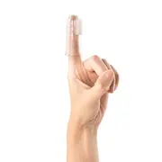 Periuta de dinti din silicon pentru folosire pe deget, 2 bucati,  REER 79249