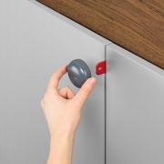 Siguranta pentru usi duble gri Reer 71081