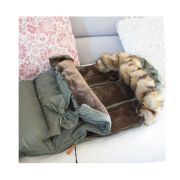 Springos - sac iarna carucior cu blanita detasabila mevis delux albastru lvtksb001
