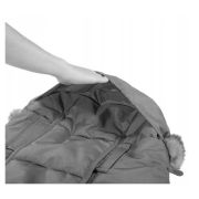 Springos - sac iarna carucior cu blanita detasabila mevis delux dark grey lvtksb002