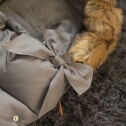 Springos - sac iarna carucior cu blanita detasabila mevis delux dark grey lvtksb002