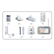 Vtech - videointerfon digital bidirectional 4,3 inch bm4200, include melodii si termometru lvtkbm4200