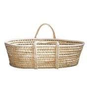 Cosulet bebe pentru dormit handmade din material ecologic Ahoj Baby natur, include stand cu sistem de leganare LVTK5907443677293-5907443677675