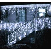 Instalatie luminoasa craciun 500 leduri cu telecomanda, 23 m, 8 functii, exterior/interior, tip perdea de turturi alb rece LVTKCL0504