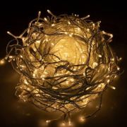 Instalatie luminoasa de craciun 500 leduri, 23 m, 8 functii, exterior/interior, tip perdea de turturi alb cald LVTKCL0501
