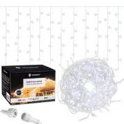 Instalatie luminoasa de craciun 500 leduri, 23 m, exterior/interior, 8 functii, tip perdea de turturi alb rece LVTKCL0500