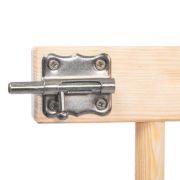 Poarta de siguranta extensibila din lemn natur 72-122 cm Springos Wooden LVTKSG005