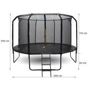 Trambulina copii 366 cm Skyflyer Premium Pro, include scara si plasa de protectie LVTKTR0035