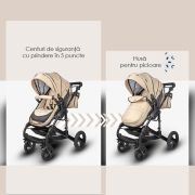 Carucior 2 in 1 transformabil coccolle oppa violet smb338061350