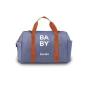 Lionelo - Geanta pentru mamici Ida Cu multiple compartimente, Albastru BYNLO-IDA_BLUE_DENIM