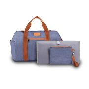 Lionelo - Geanta pentru mamici Ida Cu multiple compartimente, Albastru BYNLO-IDA_BLUE_DENIM