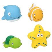 Set 4 jucarii de baie animale marine ERFED17753