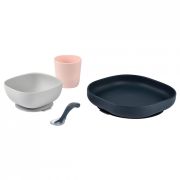 Set de masa silicon Beaba 4 piese Night Blue ERFB913506