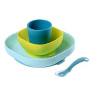 Set de masa silicon 4 piese Bleu ERF3384349134280