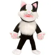 Marioneta de mana Pisica Fiesta Crafts FCT-3036 BBJFCT-3036_Negru