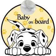 Semn de avertizare Baby on Board 101 Dalmatieni Disney CZ10458 BBJCZ10458_Initiala
