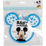 Semn de avertizare Baby on Board Mickey Disney CZ10423 BBJCZ10423_Albastru