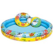 Set 3 piese Piscina gonflabila, colac si minge 122 x 20 cm Bestway MY17687 BBJMY17687_Initiala