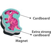 Set magnetic Dinozauri cu Plansa magnetica inclusa, 22 piese Roter Kafer RK2090-03 BBJRK2090-03_Initiala