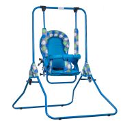Leagan pentru copii, Top Kids, cu spatar reglabil, Blue Dots KRT4117ATH3BD