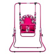 Leagan pentru copii, Top Kids, cu spatar reglabil, Pink Flowers KRT4117ATH3PF