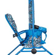 Leagan pentru copii, Top Kids, cu spatar reglabil si bara detasabila, Blue Hearts KRT4124ATH1BH