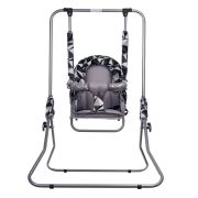 Leagan pentru copii, Top Kids, cu spatar reglabil si bara detasabila, Grey Romb KRT4124ATH1GR