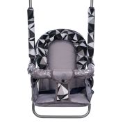 Leagan pentru copii, Top Kids, cu spatar reglabil si bara detasabila, Grey Romb KRT4124ATH1GR