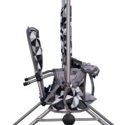 Leagan pentru copii, Top Kids, cu spatar reglabil si bara detasabila, Grey Romb KRT4124ATH1GR