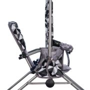 Leagan pentru copii, Top Kids, cu spatar reglabil si bara detasabila, Grey Romb KRT4124ATH1GR