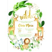 Invitatie de botez Safari - SHYFL008