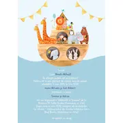 Invitatie de botez  Arca lui Noe - SHYFL009