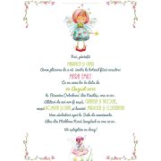 Invitatie de botez Fetita flutusas - SHYFL013