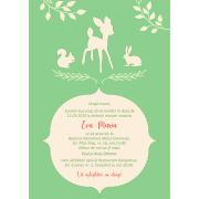 Invitatie de botez Prietenii din padure - SHYFL019