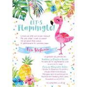 Invitatie de botez Flamingo - SHYFL034