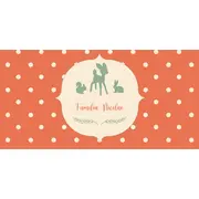 Place card Prietenii din padure - SHYFL047