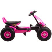 Kart cu pedale si roti gonflabile Driver Kidscare Roz SUPKC_D01_roz
