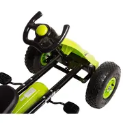 Kart cu pedale si roti gonflabile Driver Kidscare Verde SUPKC_D01_verde