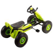 Kart cu pedale si roti gonflabile Driver Kidscare Verde SUPKC_D01_verde