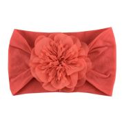 Bentita lata cu floare cu franjuri MBFD384-c7.0-12 luni-Roz pudra