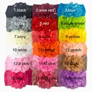 Bentita lata cu floare din tulle si buline argintii MDFD351-c8