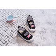 Espadrile negre pentru fetite - Papusica MBa356-5-c.Marimea 23